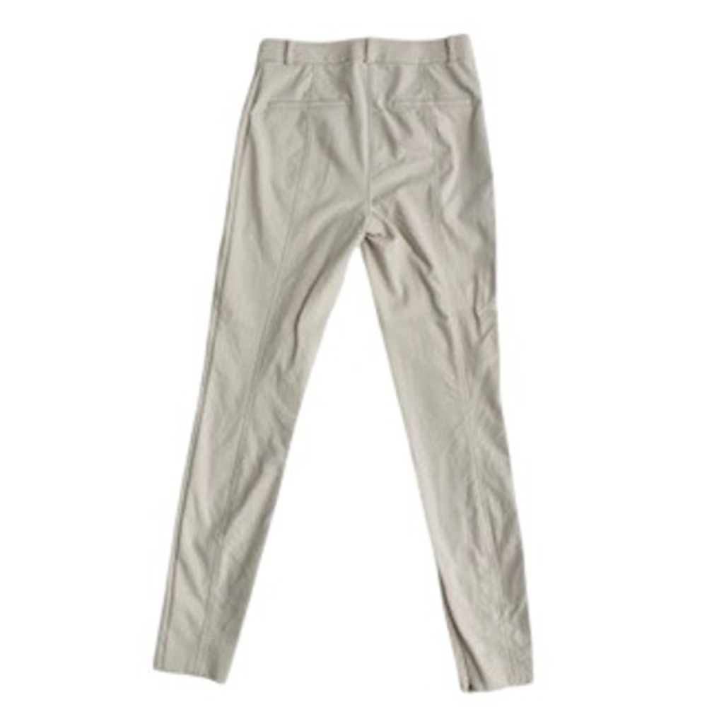 MM LaFleur Foster Pants Sand Beige High Rise Ankle Zip Slim Trousers Size 6